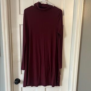 Vans Burgundy Turtleneck Dress